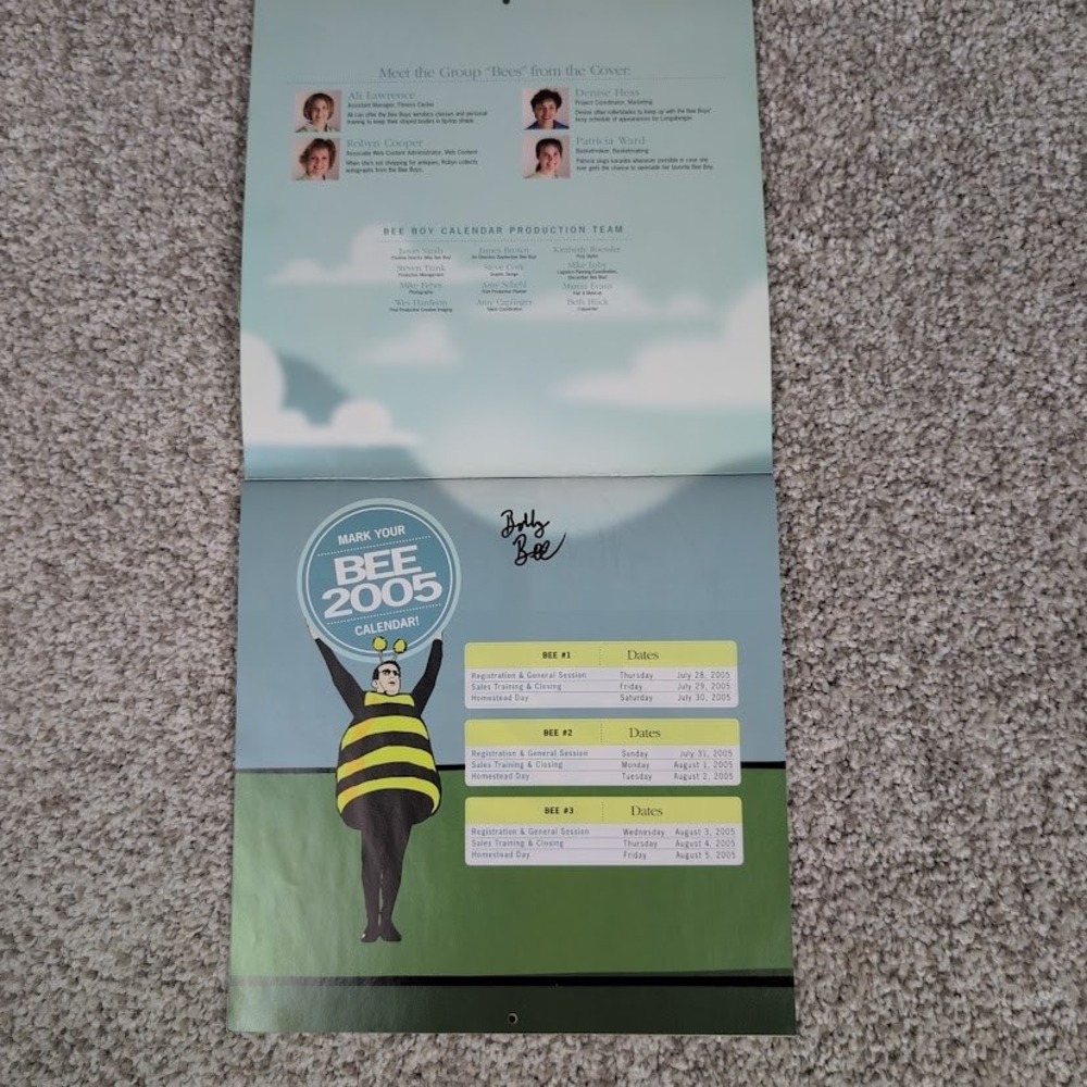 Longaberger Bee Boys 2005 Calendar Signed Collectible Limited Edition - Picture 4 of 9